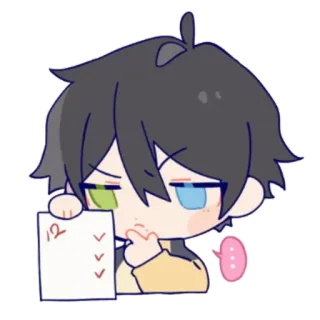 🤔 fbe108fa Anime, Personnage, Mignon, Réflexion, Liste telegram sticker