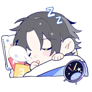 😴 3b795c00 sen, słodkie, anime, kreskówka, kawaii, zzz telegram sticker