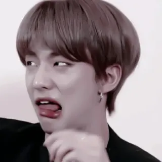 🍳 f8afa563 kpop, cantor, rosto, expressão, língua, engraçado telegram sticker