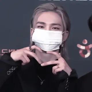 💗 a97c79aa pessoa, máscara, kpop, ídolo, música, entretenimento, asiático telegram sticker