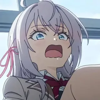 😰 37874c71 Anime, Cô gái, Sốc, Biểu cảm, Nữ sinh telegram sticker