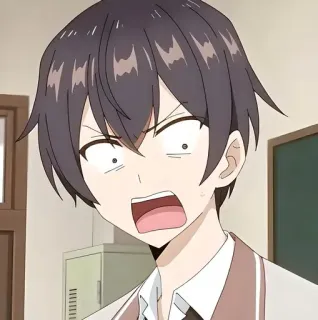 😰 bee94509 Anime, Giận dữ, Sốc, Biểu cảm, Tuổi trẻ telegram sticker