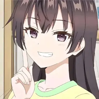 😁 c41ce990 anime, cô gái, tự mãn, dễ thương telegram sticker