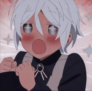 ✨ 0a0c0729 anime, schattig, glinsterende ogen, enthousiast telegram sticker