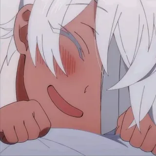 🍓 11a949f7 Anime, Manga, Schattig, Blozend, Illustratie, Cartoon telegram sticker