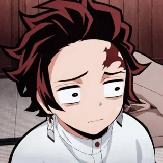 😣 42edd376 Tanjiro Kamado Demon Slayer Anime, Demon Slayer, Tanjiro, Kamado, Verdrietig, Emotioneel telegram sticker