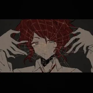 🧷 753f012e アニメ, マンガ, アート, ドローイング, 男, ガラス, 壊れた telegram sticker