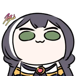 ❤️ 10fa5e5b Jagged 卡通, 动漫, 贴纸, 女性, 角色, 插画 telegram sticker