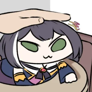 ❤️ 405d71bd 动漫, 漫画, 可爱, 角色, Q版, 摸头 telegram sticker