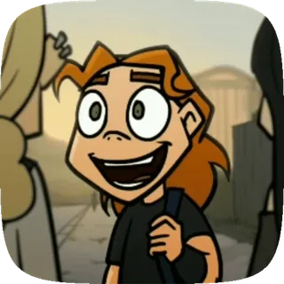 🐱 274b5280 kartun, anak, tersenyum, pelajar telegram sticker