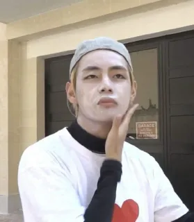 😑 3c2502dd V kpop, V, BTS, ídolo k-pop, cantor, celebridade, coreia, música telegram sticker