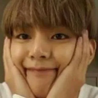 ☺️ e947d772 pessoa, sorriso, rosto, fofo, mãos, feliz telegram sticker