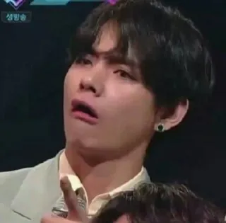 🤯 fb383a62 생방송 kpop, pessoa, homem, expressão, rosto telegram sticker