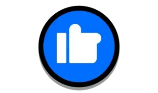 💙 9ae01292 いいね, グッド, フェイスブック, ソーシャルメディア, リアクション whatsapp sticker