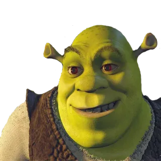 😌 29100774 Shrek orco, verde, cartone animato, animato, personaggio film telegram sticker