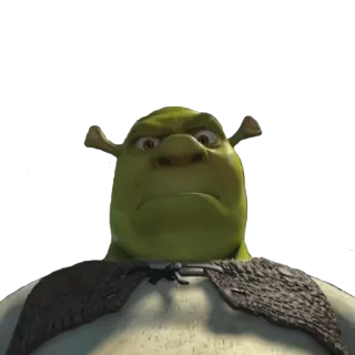 😤 56ff79ef Shrek Shrek, orco, cartone animato, personaggio del film telegram sticker