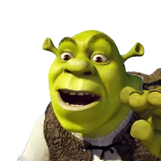 😃 e9c0ac9d Shrek Shrek, orco, verde, film, cartone animato, animazione, personaggio telegram sticker