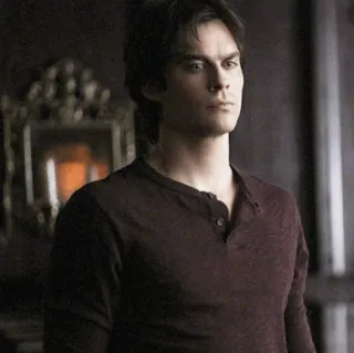 🖤 090d8237 Damon Salvatore The Vampire Diaries vampier, TV, bovennatuurlijk, Ian Somerhalder telegram sticker