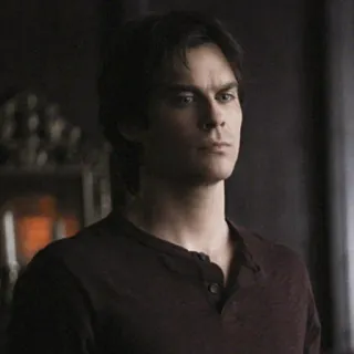 🖤 61d85339 Damon Salvatore The Vampire Diaries vampier, tv, drama, bovennatuurlijk telegram sticker