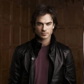 🖤 919280b1 Damon Salvatore The Vampire Diaries vampier, knap, acteur, tv serie, Ian Somerhalder telegram sticker