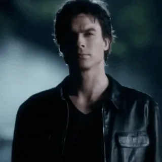 🖤 c7897560 Damon Salvatore The Vampire Diaries vampier, donker, Ian Somerhalder, bovennatuurlijk, tv-serie telegram sticker