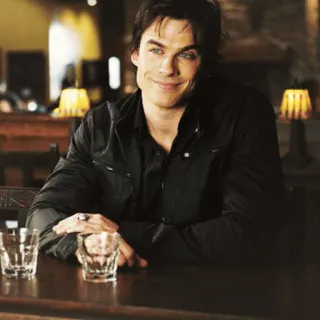 🖤 d67aea43 Damon Salvatore The Vampire Diaries Vampier, Bovennatuurlijk, Televisie, Drama, Ian Somerhalder telegram sticker