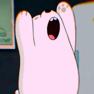 ❄️ 47000ec1 Ice Bear We Bare Bears Eisbär, We Bare Bears, Cartoon, Eisbär, Animation telegram sticker