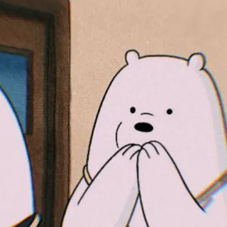 ❄️ b5badcd2 Ice Bear We Bare Bears Bär, Cartoon, niedlich, Eisbär, We Bare Bears, animiert telegram sticker