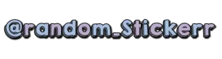 📌 0652ab70 @random_stickerrr 소셜 미디어, 사용자 이름, 랜덤, 스티커 telegram sticker