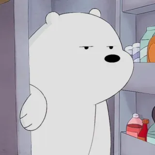 🐻‍❄️ 5f963c00 Ice Bear We Bare Bears 아이스 베어, 곰, 위 베어 베어스, 만화, 흰곰 telegram sticker