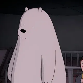 🐻‍❄️ dd02591d Ice Bear We Bare Bears 만화, 아이스베어, 위 베어 베어스, 북극곰, 애니메이션, 캐릭터 telegram sticker