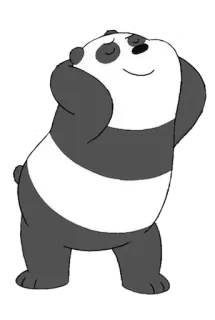 😩 d5840449 Panda We Bare Bears Panda, We Bare Bears, Kreskówka, Naklejka telegram sticker