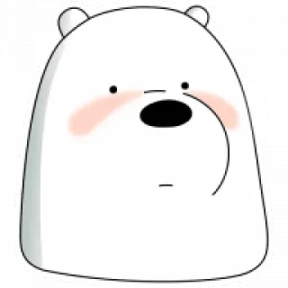 😳 67dd78fe Ice Bear We Bare Bears cartone animato, orso, orso bianco, orso polare, carino, animale telegram sticker