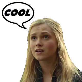 🆒 679a18d4 COOL keren, gelembung ucapan, wanita, wajah whatsapp sticker