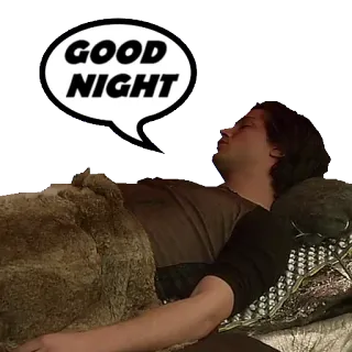 🛌 80b28112 GOOD NIGHT tidur, selamat malam, tidur, malam, mimpi whatsapp sticker