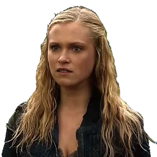 😕 d15432d8 Clarke Griffin The 100 Clarke Griffin, The 100, Serial TV, Fiksi ilmiah, Karakter whatsapp sticker