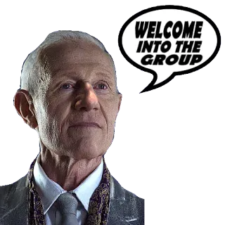 🗣 dd535eab WELCOME
INTO THE
GROUP whatsapp sticker