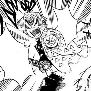 🌟 f89be27b Zenitsu Agatsuma Demon Slayer Anime, Mangá, Demon Slayer, Zenitsu Agatsuma, Irritado, Apontando telegram sticker