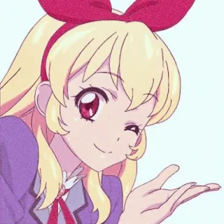 🍓 4baded47 アニメ, 女の子, 漫画, キャラクター, 可愛い, カワイイ, ウインク telegram sticker