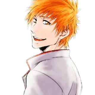 ☺️ 30a02134 Ichigo Kurosaki Bleach Anime, Bleach, Ichigo Kurosaki, Mangá, Personagem telegram sticker
