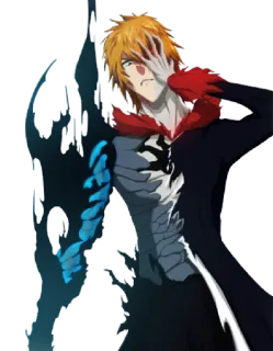 🤕 43b42ce6 Ichigo Kurosaki Bleach Anime, Mangá, Ichigo, Kurosaki, Bleach, Personagem, Fantasia telegram sticker