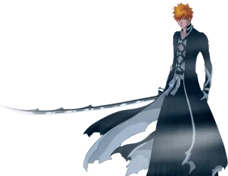 🗡 3415b8f7 Ichigo Kurosaki Bleach Anime, Manga, Spada, Arma, Guerriero, Personaggio anime, Bleach, Ichigo telegram sticker