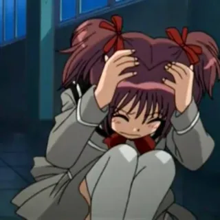 🍓 e9ef2519 อนิเมะ, ผู้หญิง, เศร้า, มังงะ, ตัวละคร, ภาพประกอบ telegram sticker