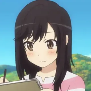 🌈 00d6bca3 Anime, Fille, Dessin, Dessin animé, Illustration telegram sticker