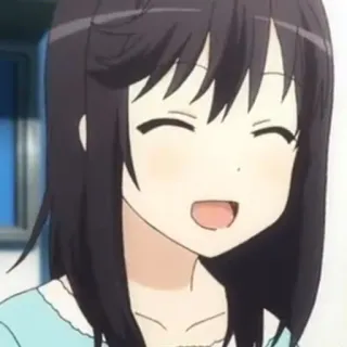 🌈 585114e3 Fille anime, Mignon, Dessin animé, Souriant(e) telegram sticker