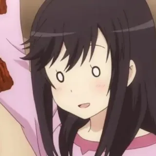 🌈 766a8522 Anime, Cartoon, Fille, Choquée, Mignon, Expression telegram sticker