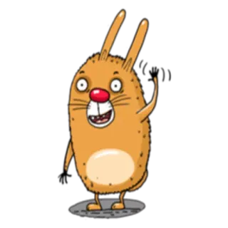 🙂 a2108074 coelho, desenho animado, animal, personagem, engraçado telegram sticker