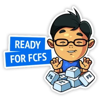 ⌨️ 47a38198 READY FOR FCFS 이모지, 컴퓨터, 키보드, 버튼, F5 telegram sticker