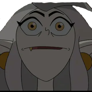 😑 3b86e0f7 Eda Clawthorne The Owl House kartun, the owl house, eda clawthorne, penyihir, disney, animasi, karakter telegram sticker