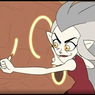 🕳 5fb49352 Eda Clawthorne The Owl House Kartun, Penyihir, Sihir, The Owl House, Eda Clawthorne, Fantasi telegram sticker